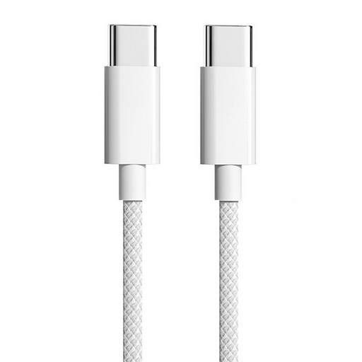 3C配件王 Type-C-Type-C 60W iPhone15~17通用快充編織線 A-pd-A05, 白色, 1個, 1m