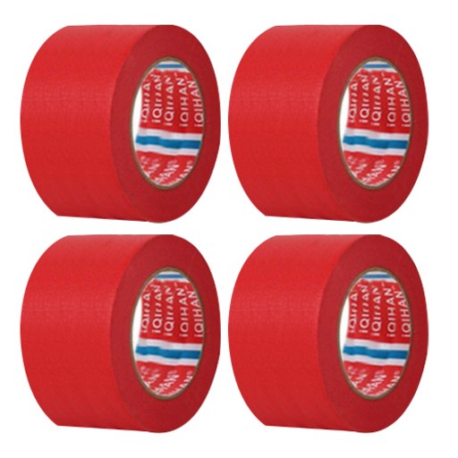 iQIHAN 다다 칼라 마스킹테이프 빨강 50 mm x 20 m