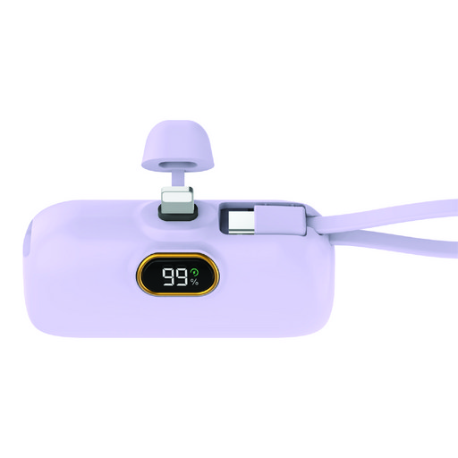 뉴클 PD 고속 22.5W 도킹형 보조배터리 메인 8핀 + 서브 C타입 스트랩 5000mAh