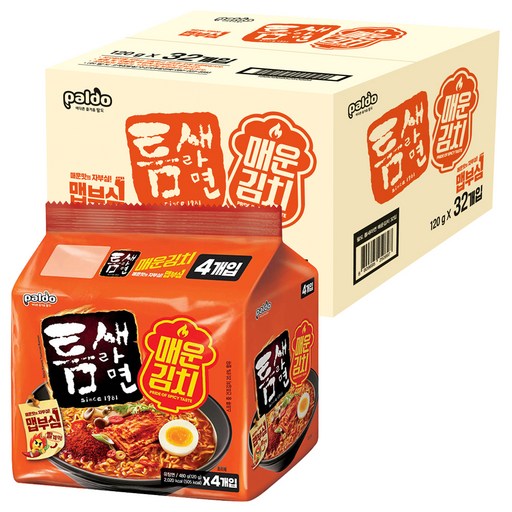 틈새라면 매운김치 120g