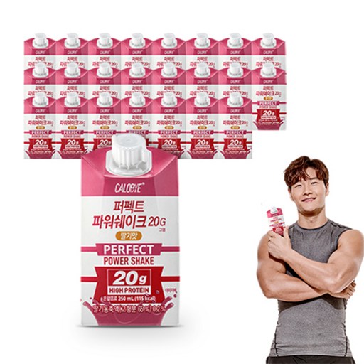 칼로바이 퍼펙트 파워쉐이크 20G 마시는 프로틴 음료 딸기맛