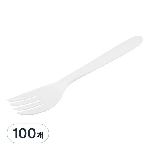 코멧 일회용 포크 화이트