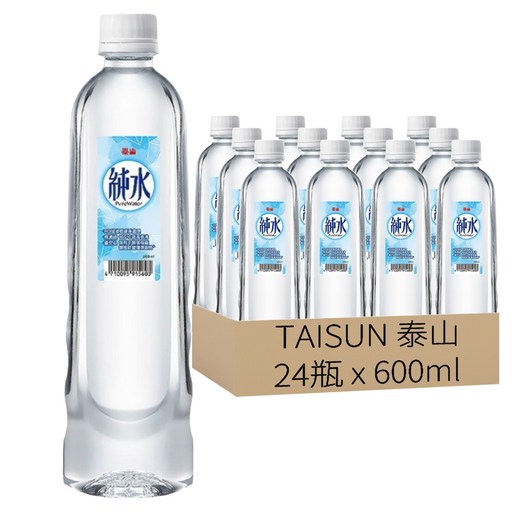TAISUN 泰山 純水, 24瓶, 600ml