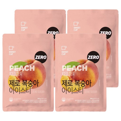 스위트컵 제로 복숭아 아이스티 파우더