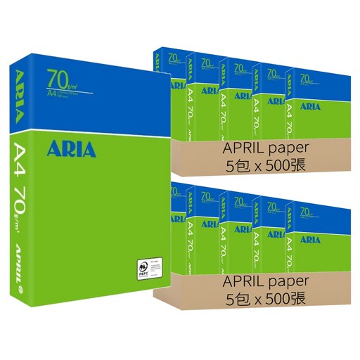 APRIL paper 事務用影印紙 70gsm, A4, 5000張