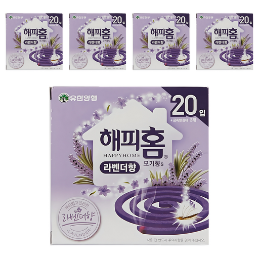 해피홈 모기향에스 라벤더향 20p