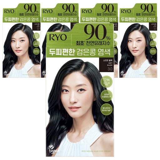 려 두피편한 검은콩 염색제 120g