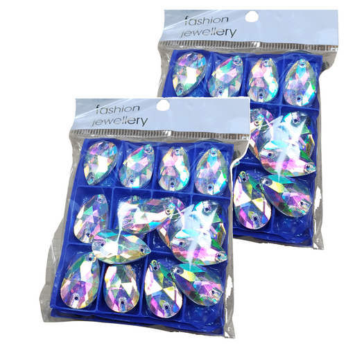 비즈라이프 쏘온스톤 물방울 22 x 13 mm 25p