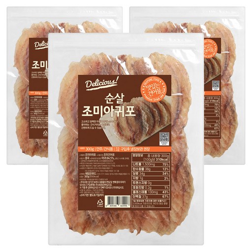 해맑은푸드 조미 순살 아귀포 대 300g