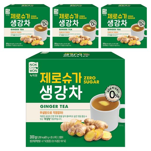 녹차원 제로슈가 생강차