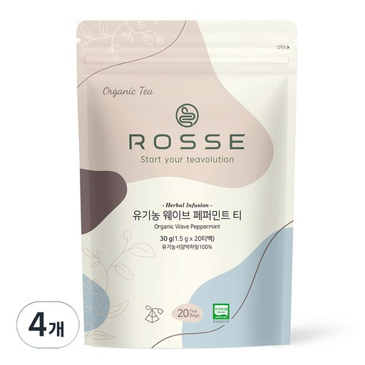 로쎄 유기농 웨이브 페퍼민트 티 30g
