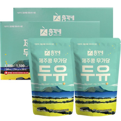 총각네 제주콩 무가당 두유