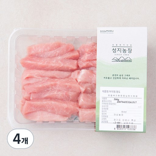 돈마루 성지농장 동물복지 한돈 등심 탕수육용 (냉장)