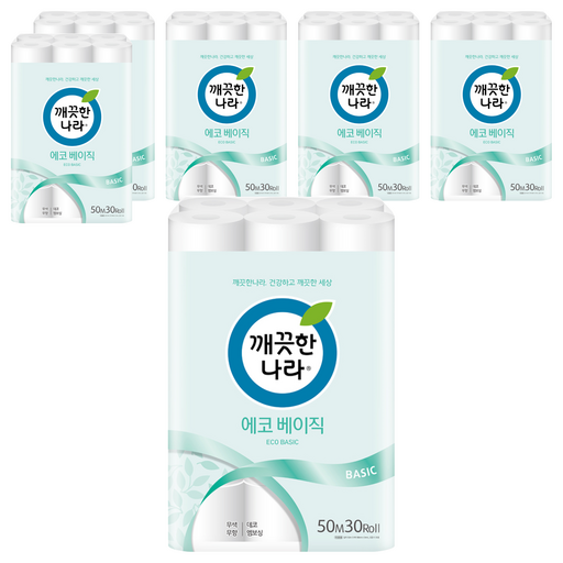 깨끗한나라 에코 베이직 2겹 롤화장지