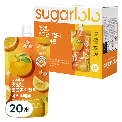 슈가로로 맛있는 코코 곤약젤리 유자 레몬