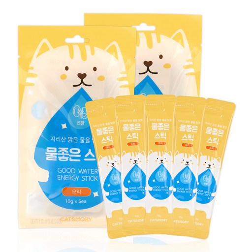 캣츠모리 고양이 물 좋은 스틱 신장 케어 간식 10g x 5p