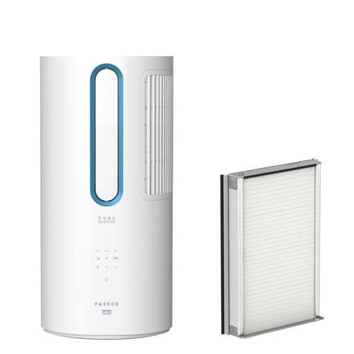 파세코 14.6㎡(4.4평) 25년형 창문형에어컨 미니 메탈블루 PWA-M3100WM 방문설치
