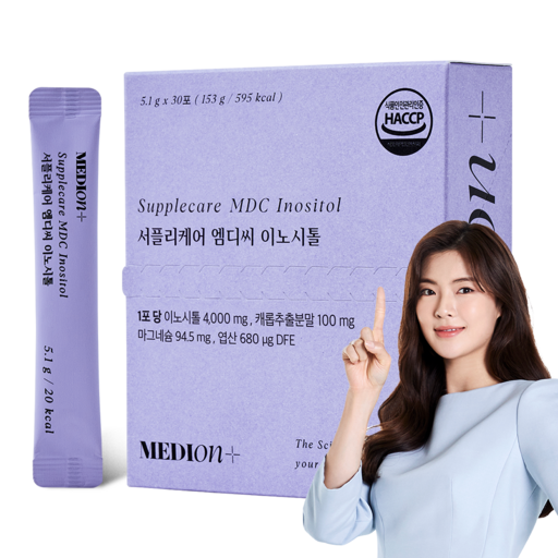 메디온 서플리케어 엠디씨 이노시톨 4000mg 엽산 비타민B 153g