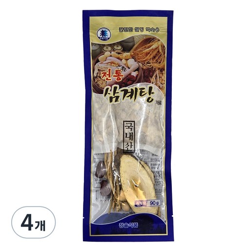 청솔식품 국산 100% 전통 백숙 삼계탕 육수 재료 원물 / 티백형