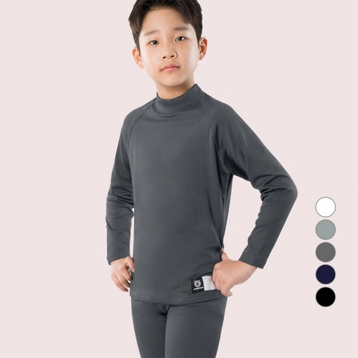 아르메데스 아동용 언더레이어 기모 터틀 상의 AR-35