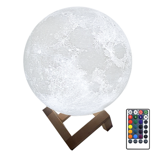 SUNJIN 16색 감성 달 무드등 20cm 리모컨 세트