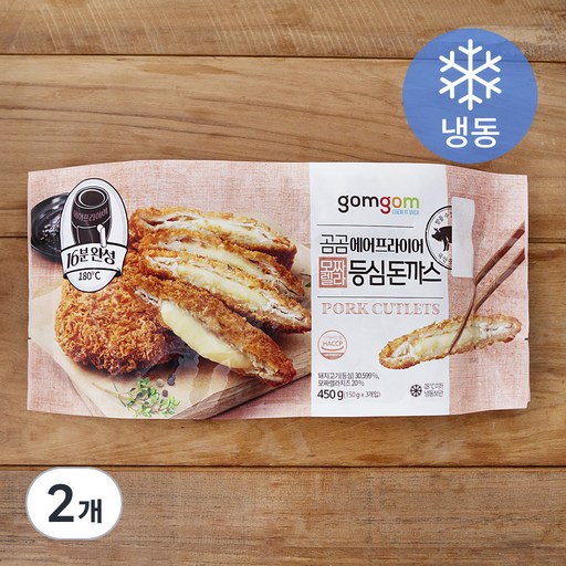 곰곰 에어프라이어 모짜렐라 등심 돈까스 (냉동)