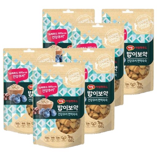 하림펫푸드 밥이보약 강아지 면역쑥쑥 건강 쿠키