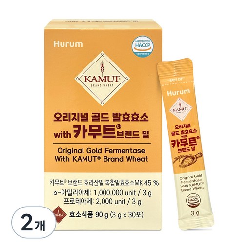 휴럼 오리지널 골드 발효효소 with 카무트 브랜드 밀 30p