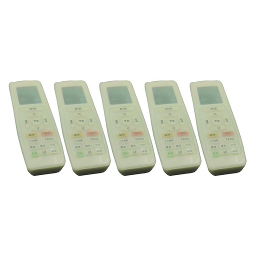탑피아 간편한 실리콘 리모컨 커버 에어컨롱야광 16 x 5.5 x 2 cm 5p