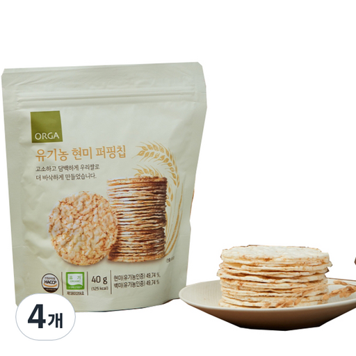 ORGA 유기농 현미 퍼핑칩 40g