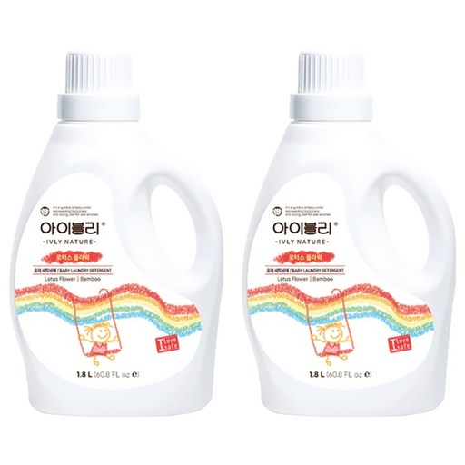 아이블리네이쳐 대나무 성분 유아세제 로터스 플라워향 1.8L