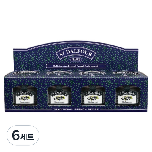 샹달프 미니잼 블랙커런트 4p 세트 112g