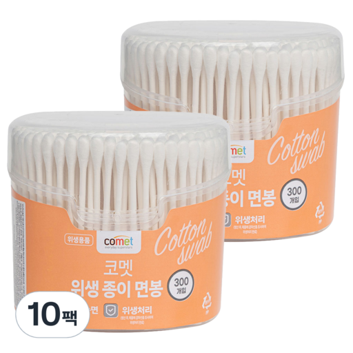 코멧 위생 종이 면봉