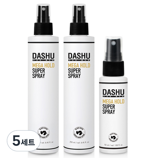 다슈 포 맨 프리미엄 메가 홀드 슈퍼 헤어스프레이 250ml 2p+50ml 세트