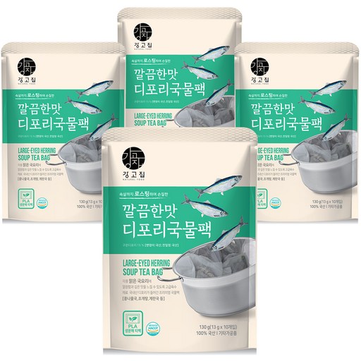 강고집 깔끔한맛 디포리 국물팩 10p