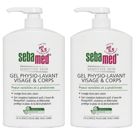 sebamed 施巴 pH5.5 潔膚露 附壓頭 (平行輸入), 2瓶, 1L