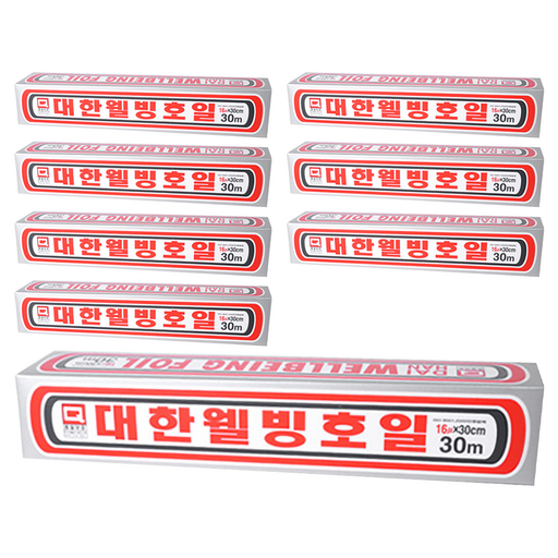 대한웰빙은박접시 호일 16마이크로 30cm x 30m