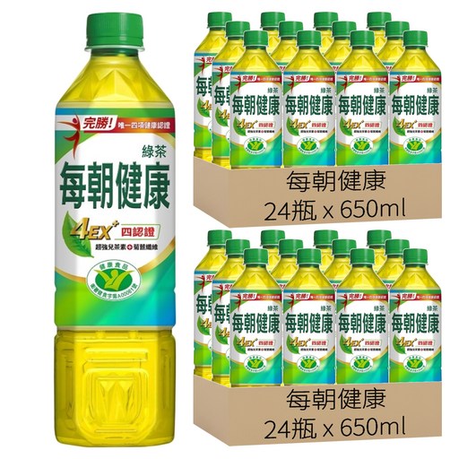 每朝健康 綠茶, 48瓶, 650ml