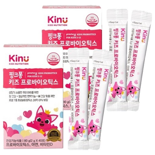 키누 핑크퐁 키즈 프로바이오틱스 40p