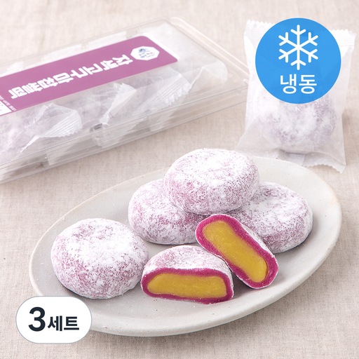 청사초롱 자색고구마 찹쌀떡 (냉동)