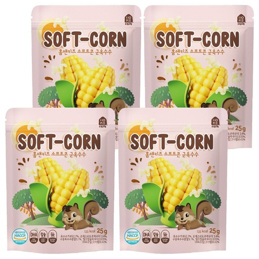 홈앤키즈 소프트콘 군옥수수 과자 25g