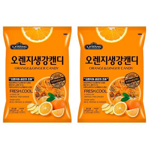 일광제과 오렌지 생강 캔디