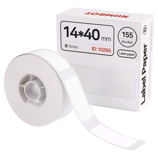 님봇 D11 / D110 전용 프린터 라벨지 화이트 14 x 40 mm