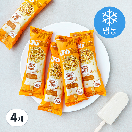 롯데웰푸드 JOEE 그레인 크럼블 막대 아이스크림 (냉동)