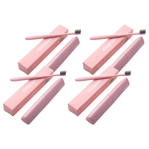 디엠코퍼레이션 알럽홈 심플 컬러 칫솔 + 케이스 핑크