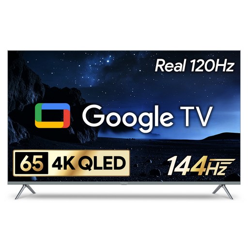 [10% 환급가전] 더함 4K UHD QLED 스마트 로컬디밍 돌비 AI 구글3.0 게이밍프로 TV 144Hz