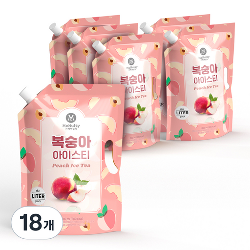맥널티커피 복숭아 아이스티