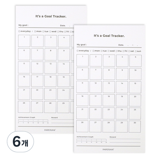 페이퍼리안 골트랙커 30일 메모지
