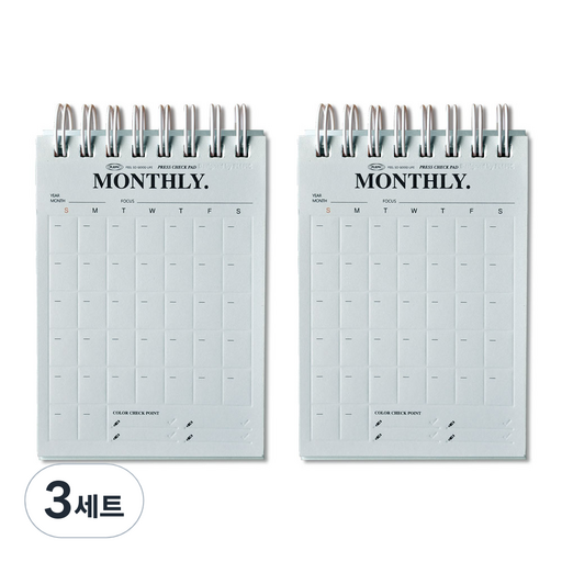 플레픽 프레스 A7 체크패드 먼슬리 만년형 2p