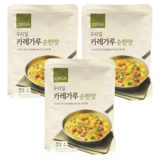 올가홀푸드 우리밀 카레가루 순한맛